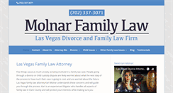 Desktop Screenshot of molnarfamilylaw.com