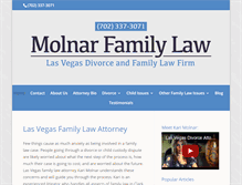 Tablet Screenshot of molnarfamilylaw.com